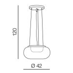 Lampa wisząca GALACTIC AZ3160 Azzardo Designerska i oryginalna w kolorze chromu  - 3