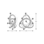 MB3481-1-3BCT MAIA KINKIET CZARNY/BLACK ZUMALINE - 5