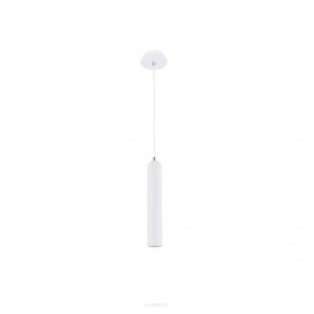 Lampa wisząca TUBO 1 AZ1237 Azzardo Biała minimalistyczna w kształcie tuby 