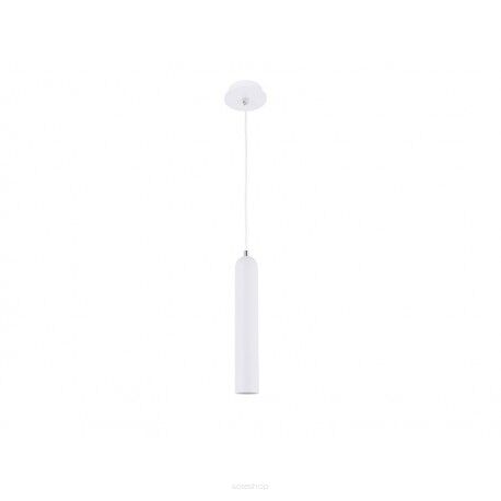 Lampa wisząca TUBO 1 AZ1237 Azzardo Biała minimalistyczna w kształcie tuby 
