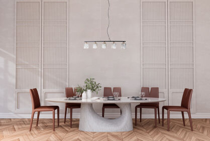 Lampa wisząca Simona PND-40814-5-BK-HBR Italux