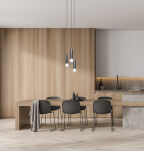 Lampa wisząca Macera PND-33849-3R-BK Italux - 2