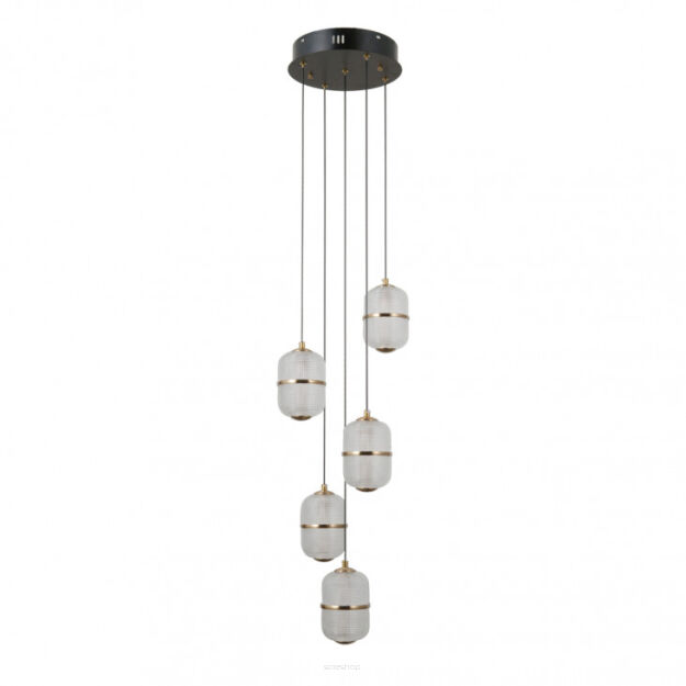 Lampa wisząca Alani PND-34375-5-BK Italux