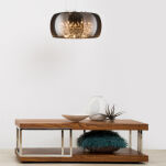 Lampa wisząca CRYSTAL P0076-05L-F4FZ Zuma Line Ekstrawagancka z kryształkami średnica 40 cm - 2