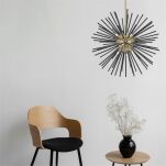 P0491-09C-F7BC URCHIN LAMPA WISZĄCA CZARNO-ZŁOTA ZUMALINE - 2