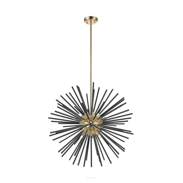P0491-09C-F7BC URCHIN LAMPA WISZĄCA CZARNO-ZŁOTA ZUMALINE