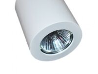 Lampa sufitowa plafon BORIS AZ1054 Techniczna tuba o białym wykończeniu - 2