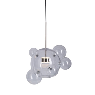 Lampa wisząca BUBBLES 5+1 LED chrome Step Into Design szklane kule 