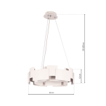 Lampa wisząca TORINO WHITE 24W LED MILAGRO ML6140  - 3