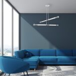 Lampa wisząca BASTONE WHITE/CHROME 4xE14 MILAGRO MLP6567 - 2