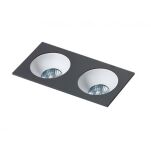 Lampa wpuszczana HUGO 2 DOWNLIGHT AZ1740 Azzardo Podwójna minimalistyczna i techniczna w kolorze czarnym - 5