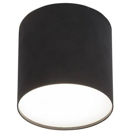Lampa sufitowa POINT PLEXI M 6526 Nowodvorski Natynkowa wys. 13 cm  śr. 13 cm CZARNA