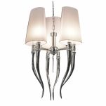 Lampa wisząca DIABLO 3 AZ0028 Azzardo Nieszablonowa lampa o ciekawej formie 6xE14 biała - 2
