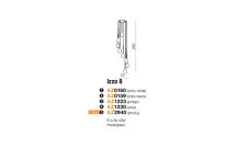 Lampa wisząca IZZA 8 AZ2940 Azzardo Nowoczesne kielichowe klosze z dymionego szkła  ciekawa kompozycja - 3