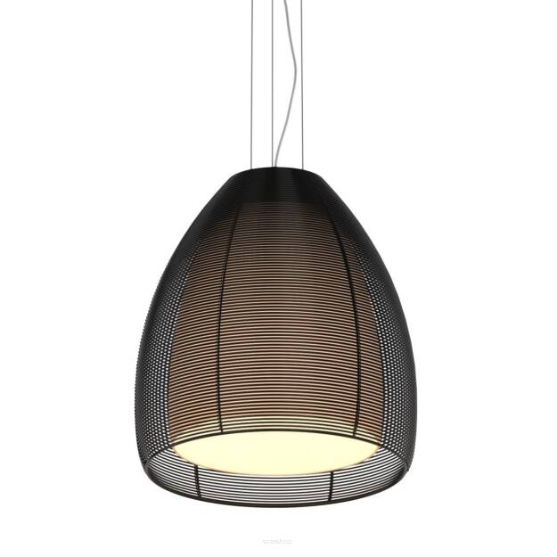 Lampa wisząca PICO MD9023-1L Zuma Line Dwuczęściowy klosz 30 cm czarno / biały