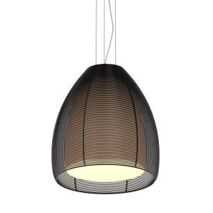 Lampa wisząca PICO MD9023-1L Zuma Line Dwuczęściowy klosz 30 cm czarno / biały