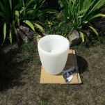 Lampa stojąca zewnętrzna (świecąca donica) Flowerpot S E27 biała 41cm IP44 9711 - 2