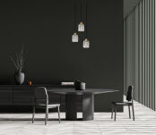 Lampa wisząca Torno PND-40813-3R-BK-HBR Italux - 2