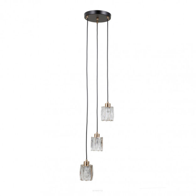 Lampa wisząca Torno PND-40813-3R-BK-HBR Italux