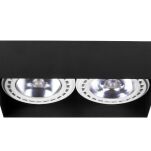 Lampa sufitowa MOD II PLUS 9403 Nowodvorski Wpuszczana bezramkowa podwójna CZARNA - 2