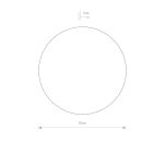 Kinkiet LED Ring M 9W 520lm 3000K biały Ø25cm 7638 - 2