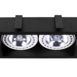 Lampa sufitowa MOD II 9416 Nowodvorski Wpuszczana podwójna CZARNA - 2