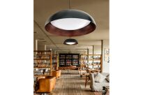 Lampa wisząca LENOX PENDANT 60 AZ3148 Azzardo Nowoczesna czarno/miedziana z wbudowanym LEDem - 2