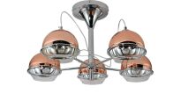LAMPA SUFITOWA PLAFON CHROMOWANY VERONI W5 LDC 1029-5 (CHR) LDC 1029-5 (GD) LDC 1029-5 (R.GD) - 2