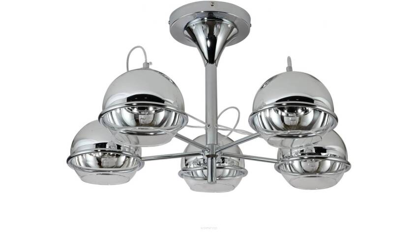 LAMPA SUFITOWA PLAFON CHROMOWANY VERONI W5 LDC 1029-5 (CHR) LDC 1029-5 (GD) LDC 1029-5 (R.GD)