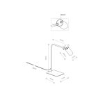 Lampa stołowa Mono GU10 czarno/złota 7716 - 2