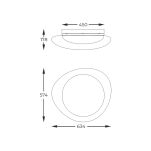 FM2201001-570 AURA LAMPA SUFITOWA BIAŁA/WHITE ZUMALINE - 2