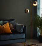 Lampa podłogowa EDGAR 2L Patyna 107742 ścięte kule skandynawski styl - 2