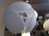 Lampa wisząca PILLS 45 AZ0344 Azzardo Nowoczesna wykonana z metalu oraz szkła chrom / biały  - 3