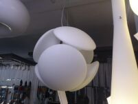 Lampa wisząca PILLS 45 AZ0344 Azzardo Nowoczesna wykonana z metalu oraz szkła chrom / biały  - 4