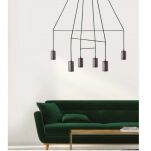 Lampa wisząca IMBRIA BLACK VI 9677 Nowodvorski Pajęczyna nowoczesna ozdobna - 3
