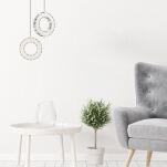 Lampa wisząca z kryształami chromowana GIRONA LED Zuma Line MD3713-1-3CT - 6