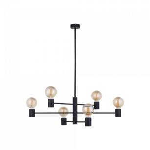 Lamp wisząca / żyrandol Radius VI 6xE27 czarna 7932