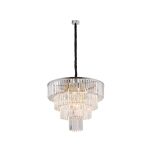 Lamp wisząca / żyrandol Cristal L 12xE14 chrom/kryształ 7615 - 2