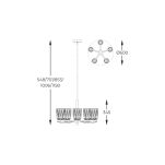 P0590-05B-V7AC TAZZA LAMPA WISZĄCA ZŁOTA ZUMALINE - 4