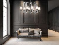 NOWOCZESNA LAMPA WISZĄCA CHROMOWANA MANHATTAN PRO  LDP 8012-8 (CHR) - 2