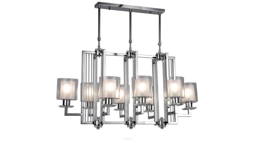 NOWOCZESNA LAMPA WISZĄCA CHROMOWANA MANHATTAN PRO  LDP 8012-8 (CHR)