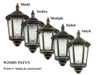 Kinkiet plafon zewnętrzny RETRO CLASSIC K 3012/P SZ SU-MA VINTAGE - 3