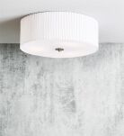 Plafon JACKIE 107862 Markslojd Karbowany abażur okrągły biały  45,5 cm - 2