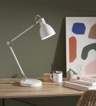 Lampa stołowa HOUSE 1L Biały/Stal 107738 loft biała kreślarska - 2