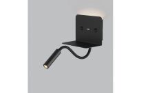 Kinkiet lampa ścienna  VERA AZ3201 Azzardo Do czytania na gęsiej szyjce 2 źródła światła LED łącze USB - 2