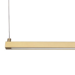 Lampa wisząca BEAM-80 LED złota pasek długa listwa 80 cm biurowa