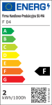 Kinkiet zewnętrzny do zabudowy MUR LED INOX F 04 SU-MA KWADRAT  - 3