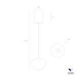 Lampa wisząca SKY FALL Vivida International 0021.32 Nowoczesna kula LED  - 2