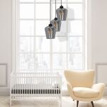 Lampa wisząca SANTIAGO CLEAR 3xE27 transparentne szklane klosze MLP6611 - 4