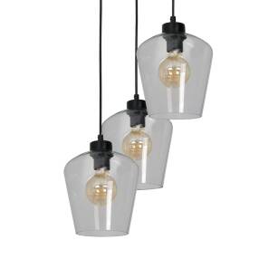 Lampa wisząca SANTIAGO CLEAR 3xE27 transparentne szklane klosze MLP6611